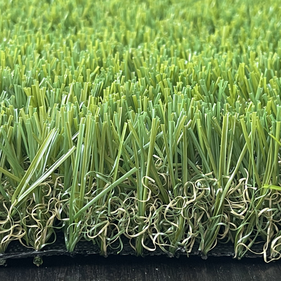 Tenun rumput Lansekap rajut rumput 7000 Dtex Rumput Buatan Dalam Ruangan Iso Disetujui